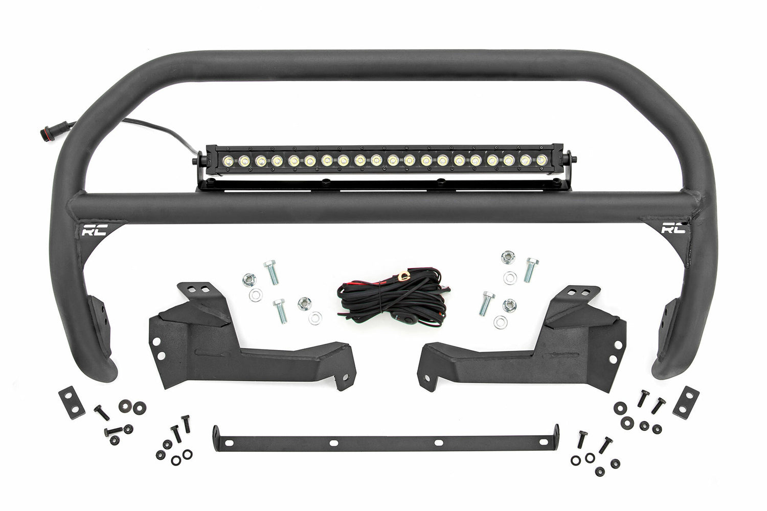 Rough Country - Nudge Bar - 20 Inch BLK DRL Single Row LED - Ford Bronco Sport (21-23) - 51042
