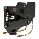 CURT 2024044577 Helux Coil-Spring Gooseneck Pin Box, 3,900 lbs. Pin Weight, 20,000 lbs. Capacity