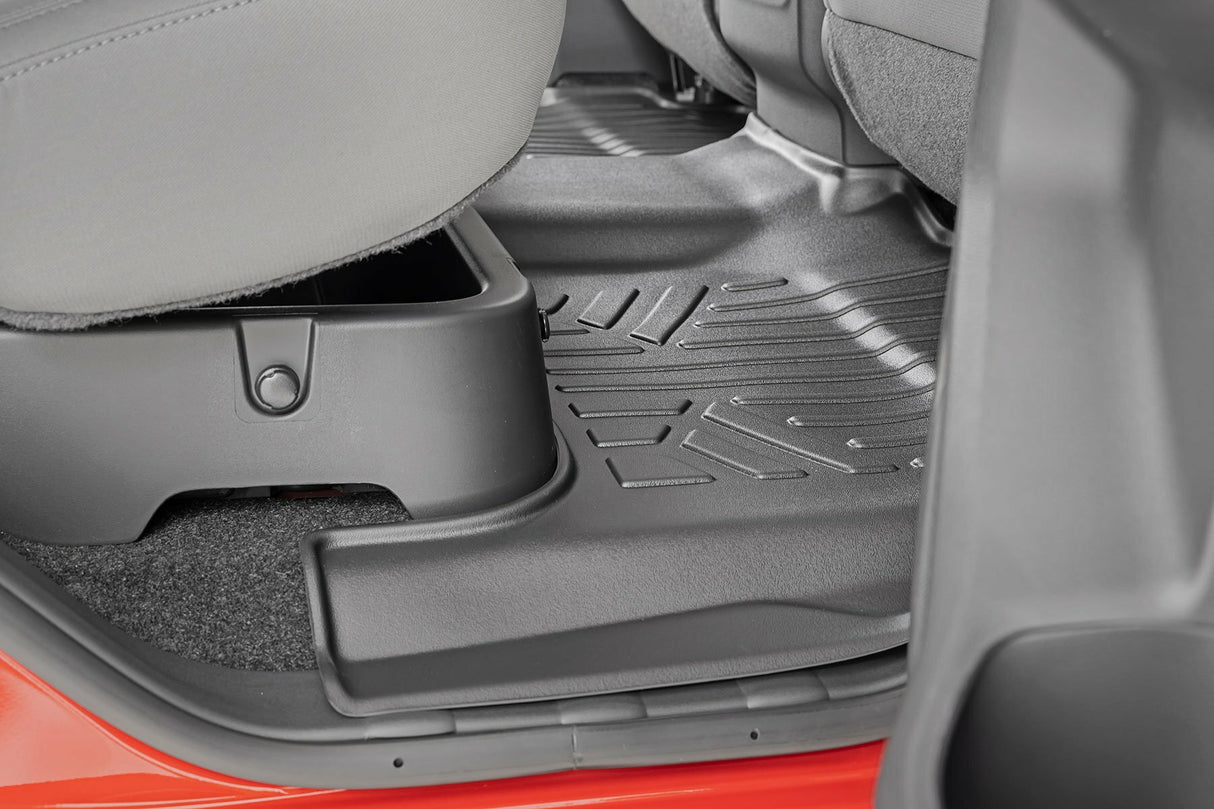 Rough Country Floor Mats - FR & RR - Crew Cab - Nissan Frontier 2WD 4WD (08-21) - M-80513