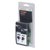 Curt - 4-Way Flat Connector Plug & Socket with 12" Wires Each (Packaged) - 58304