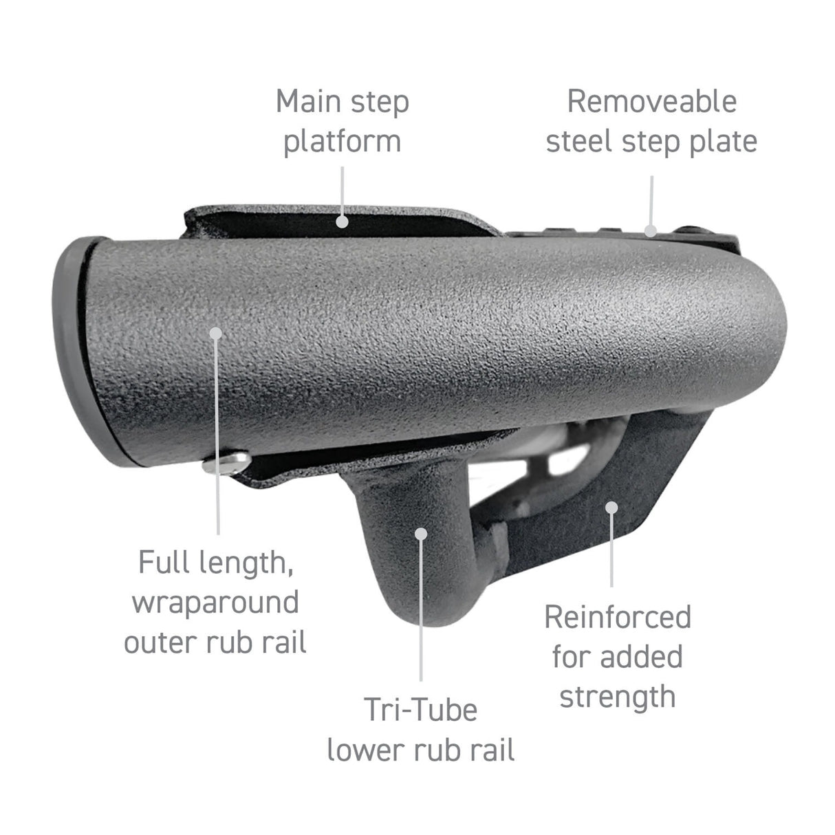 Go Rhino DT4156T - Dominator Xtreme DT Side Steps with Mounting Bracket Kit - Textured Black