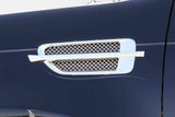 T-Rex Grilles - 2 Pc Small Mesh Stainless Steel Upper Class Side vent Insert - 54199