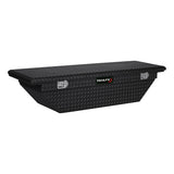 TrailFx - 63 Inch Aluminum Low Profile Single Lid Angled Crossover Toolbox- Gloss Black (120632)