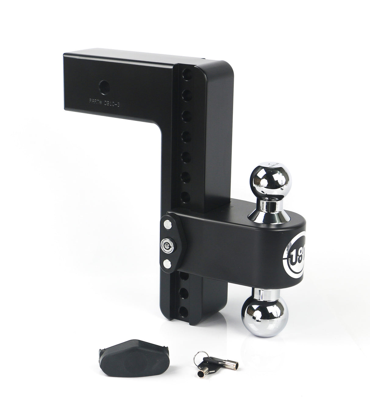 Weigh Safe 10" Drop Hitch with 3" Shank - WS10-3-CER-BLA