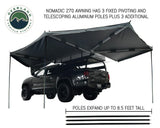 Overland Vehicle Systems - Nomadic Awning 270 Degree - Driver Side Dark Gray - 19519907