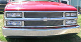 T-Rex Grilles - 2 Pc Horizontal Aluminum Billet Grille Insert - Does not fit vehicles with sealed beam headlamps - 20045