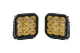 Diode Dynamics - SS5 LED Pod Sport Yellow Flood (pair) - DD6773P