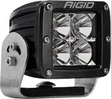 RIGID D-Series PRO LED Light, Flood Optic, Heavy Duty, Black Housing, Single
