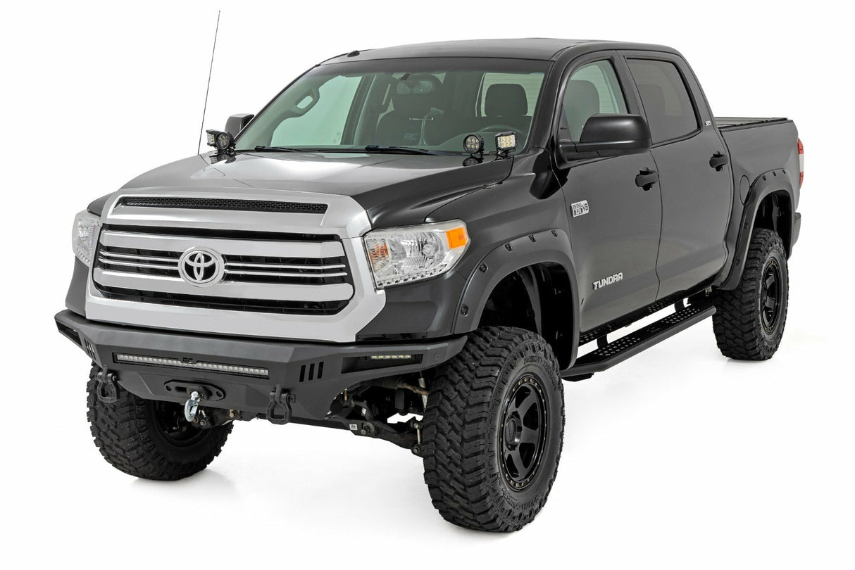 Rough Country - OV2 Running Boards - Side Step Bars - Crew Cab - Toyota Tundra 2WD/4WD (07-21) - 14005