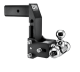 B&W Trailer Hitches - TS20067BMP 2.5 Model 10 Blk Tow & Stow Tri Ball for Multi-Pro Tailgate