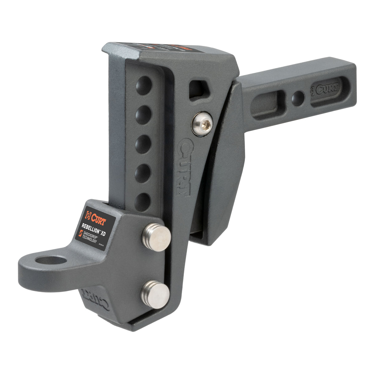 Curt - Rebellion XD Adjustable Cushion Hitch Ball Mount (2" Shank, 15,000 lbs.) - 45949
