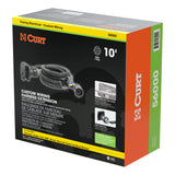 Curt - 10' Custom Wiring Extension Harnesses (Adds 7-Way RV Blade to Truck Bed, 10-Pack) - 56000010