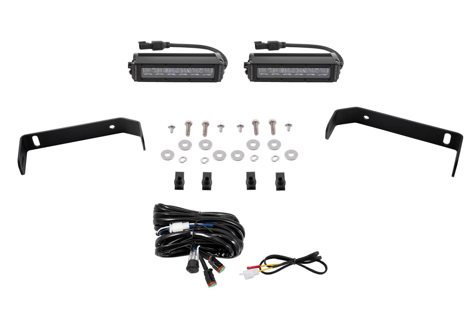 Diode Dynamics - SS6 LED Lightbar Kit for 2019-2021 Ford Ranger, White Driving - DD6592