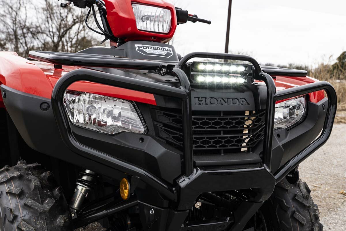 Rough Country - LED Light Kit - Bumper Mount - 6" Black Slimline Pair - Honda Foreman Rancher - 92016