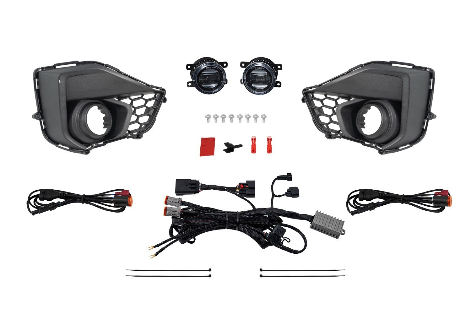Diode Dynamics - Elite Series Add-On Fog Lamp Kit for 2024 Ford Mustang GT, White - DD7968