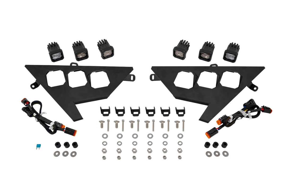Diode Dynamics -Polaris RZR C1 Headlamp Kit, Pro White ABL (pair) - DD7644 - DD7644