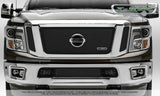 T-Rex Grilles - 3 Pc Small Mesh Mild Steel Upper Class Grille Insert - Must reuse factory grille logo - 51785