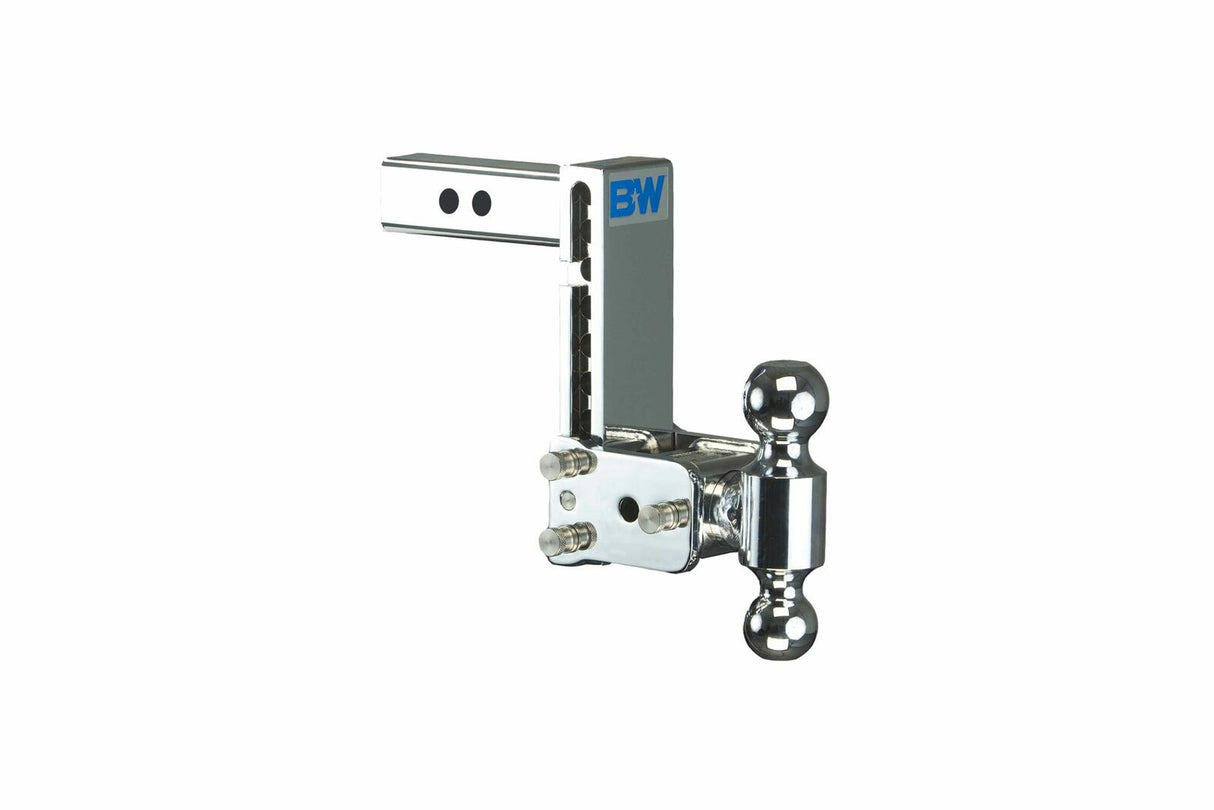 B&W Trailer Hitches - TS10040C 10" Chrome Tow & Stow, Double Ball