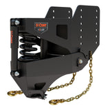 CURT 2024044575 Helux Coil-Spring Gooseneck Pin Box, 2,350 lbs. Pin Weight, 20,000 lbs. Capacity