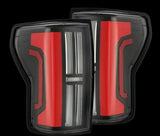 AlphaRex 670052 Prismatic LED Taillights Black Red