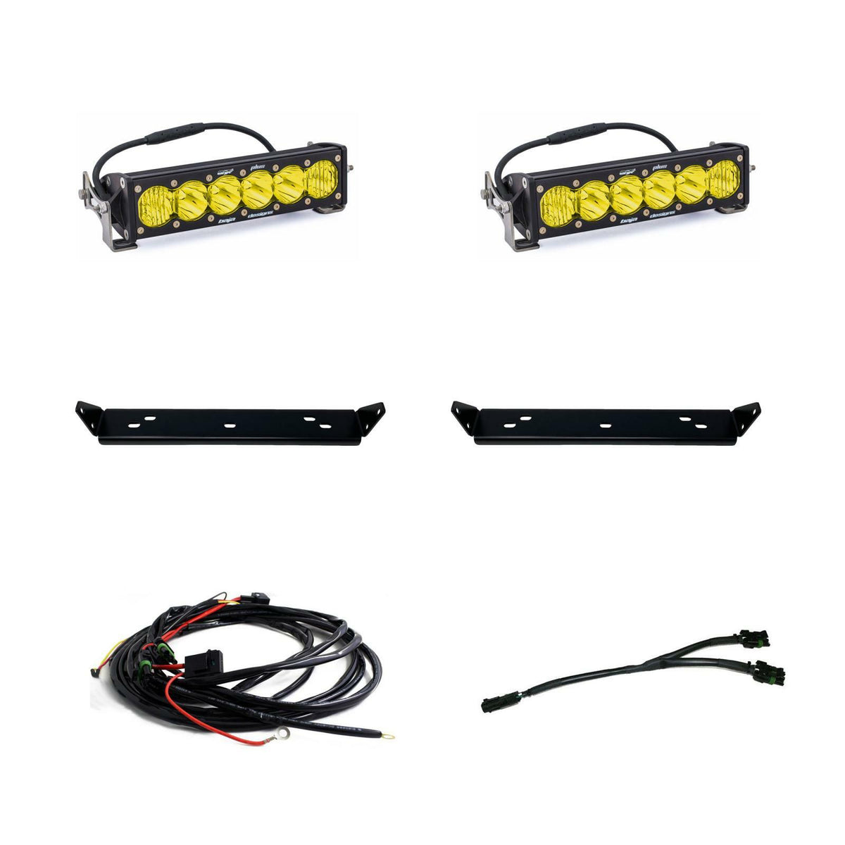 Baja Designs - 448064 - OnX6+ 10 Inch Dual Behind Grille Light Bar Kit