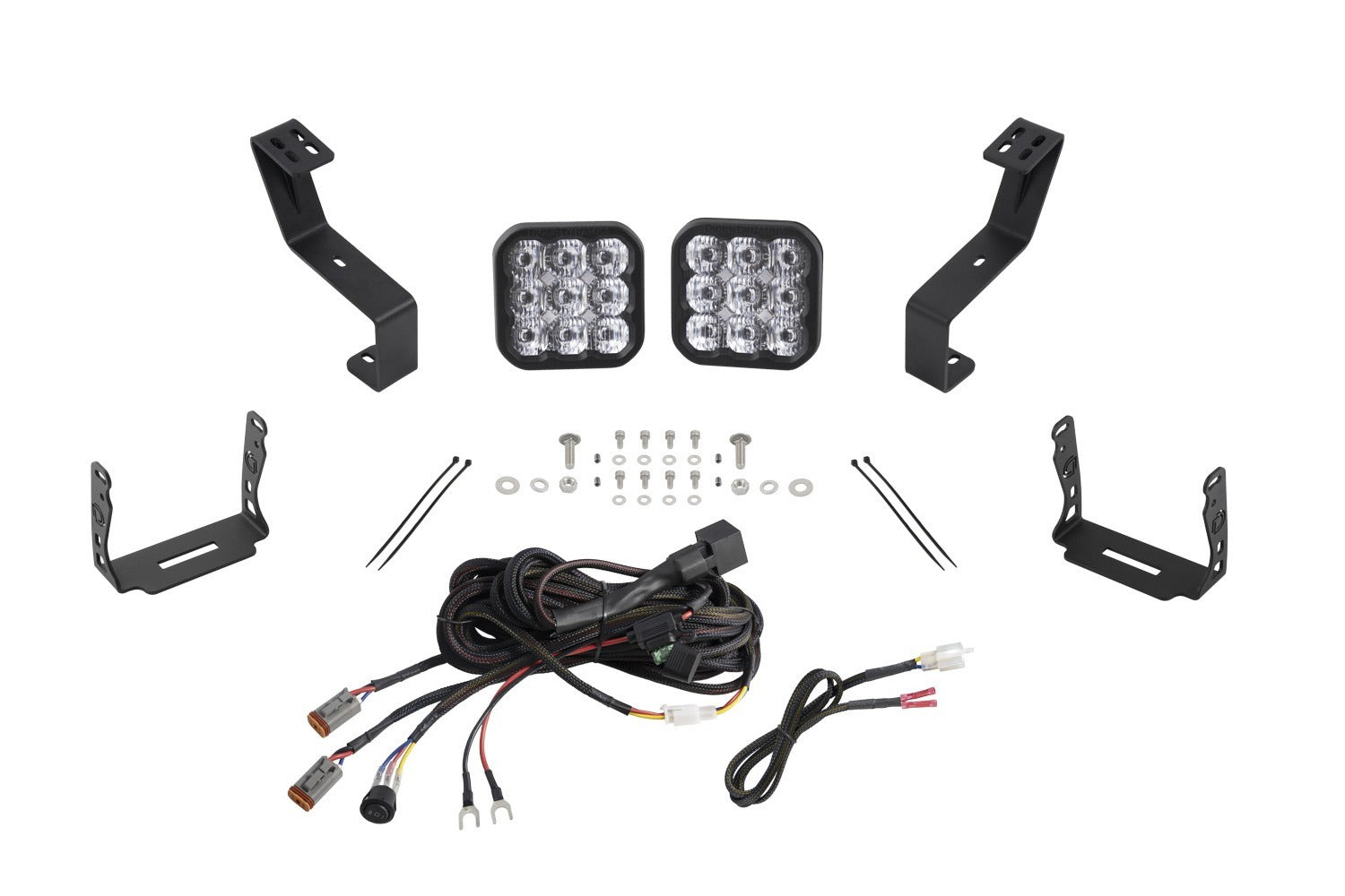 Diode Dynamics - SS5 Bumper LED Pod Light Kit for 2019+ Ram, Sport White Driving - DD7617