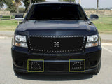 T-Rex Grilles - 2 Pc Small Mesh Mild Steel X-Metal Bumper Grille Overlay - Must remove tow-hooks - 6720511
