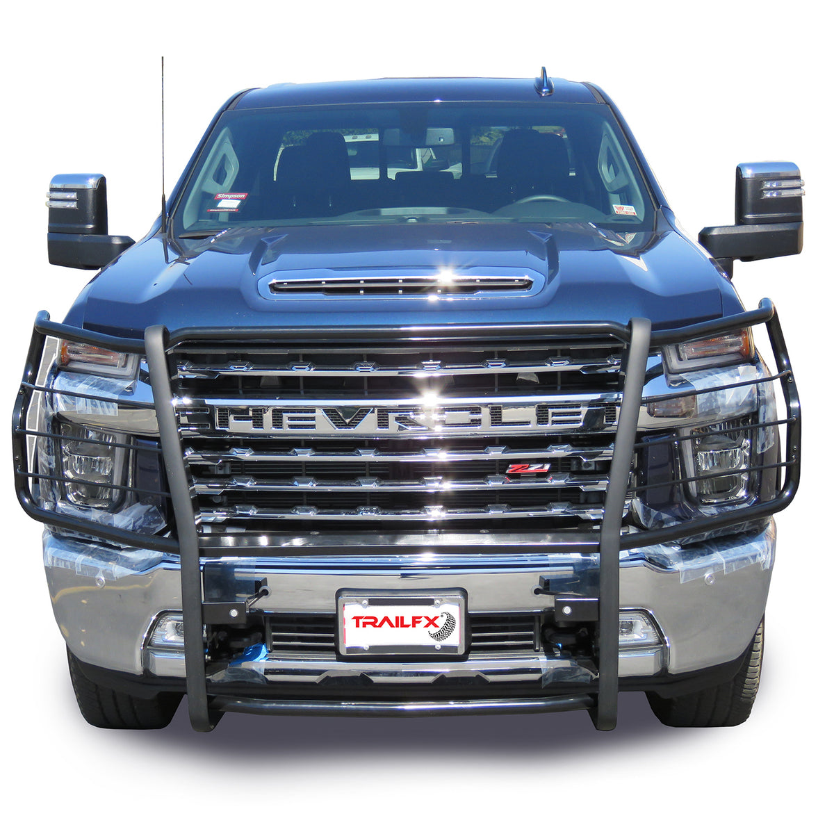 TrailFx - Grille Guard For Chevrolet Silverado 2500/3500-Black (E0038B)