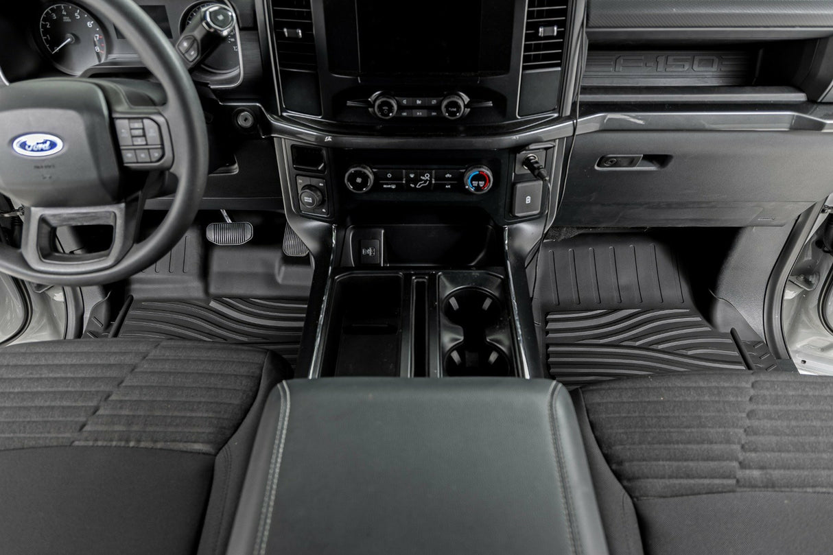 Flex-Fit Floor Mats - FR & RR - Ford F-150 (15-24)/F-150 Lightning (22-24)/Raptor (17-24)