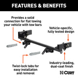 Curt - Custom Tow Bar Base Plate, Select Honda CR-V - 70104