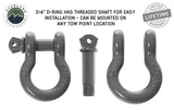 Overland Vehicle Systems - Recovery Shackle 3/4 Inch 4.75 Ton - Gray Universal - 19019903