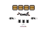Diode Dynamics - SS5 Pro Universal CrossLink 4-Pod Lightbar Yellow Combo - DD7241
