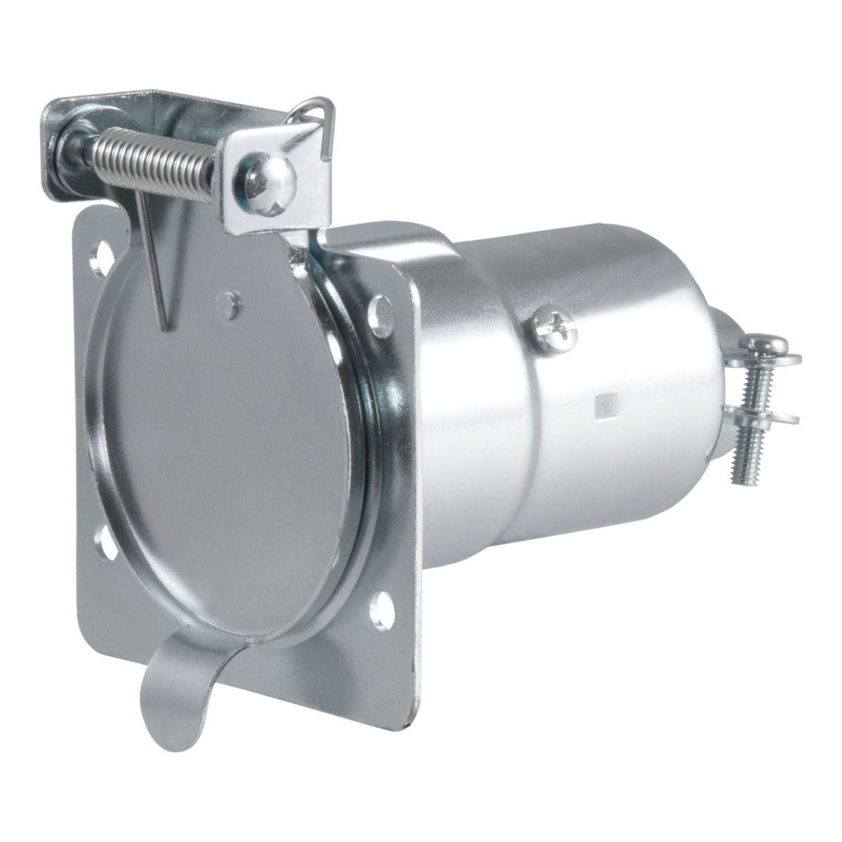 Curt - 7-Way RV Blade Connector Socket (Vehicle Side, Diecast Metal) - 58220