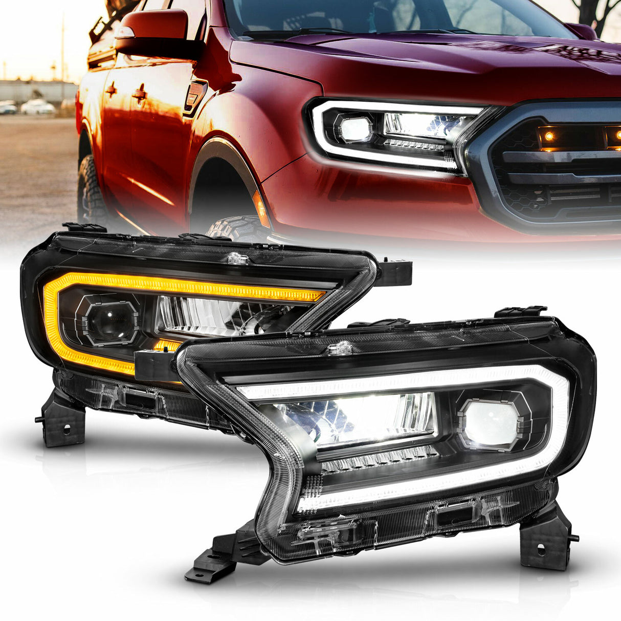 ANZO USA - LED Projector Headlight - 111613