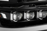 AlphaRex 880516 LED Projector Headlights Plank Style Design Gloss Black