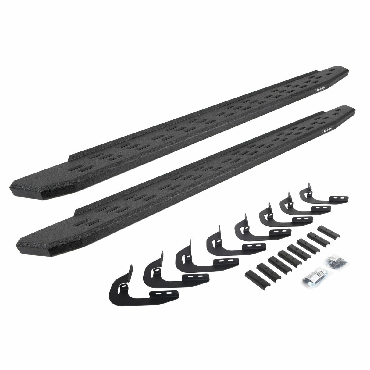 Go Rhino 69605880T - RB30 Running Boards with Mounting Bracket Kit - Protective Bedliner Coating