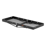 Curt - 48" x 20" Black Steel Tray Cargo Carrier (1-1/4", 2" Adapter, 300 lbs.) - 18110