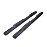 TrailFx - 4" Oval Straight Step Bar For Jeep Wrangler JL 4 Dr- Black (A1545T)