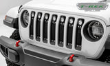 T-Rex Grilles - 1 Pc Small Mesh Mild Steel Torch Grille Insert - Total Light Output 6300 Lm, Includes Universal Wiring Harness - 6314931