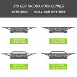 C4 Fabrication - Tacoma Rock Runner Front Bumper / 3rd Gen / 2016-2023 - 1200-3516-MB-T-W-01NA