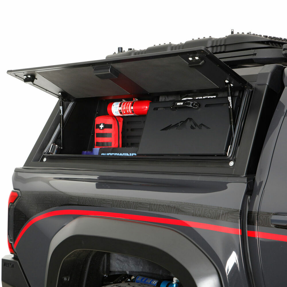 Westin - EXP Aluminum Truck Canopy - 19-25 Chevrolet Silverado 1500 5ft 8in Bed - 16-13955