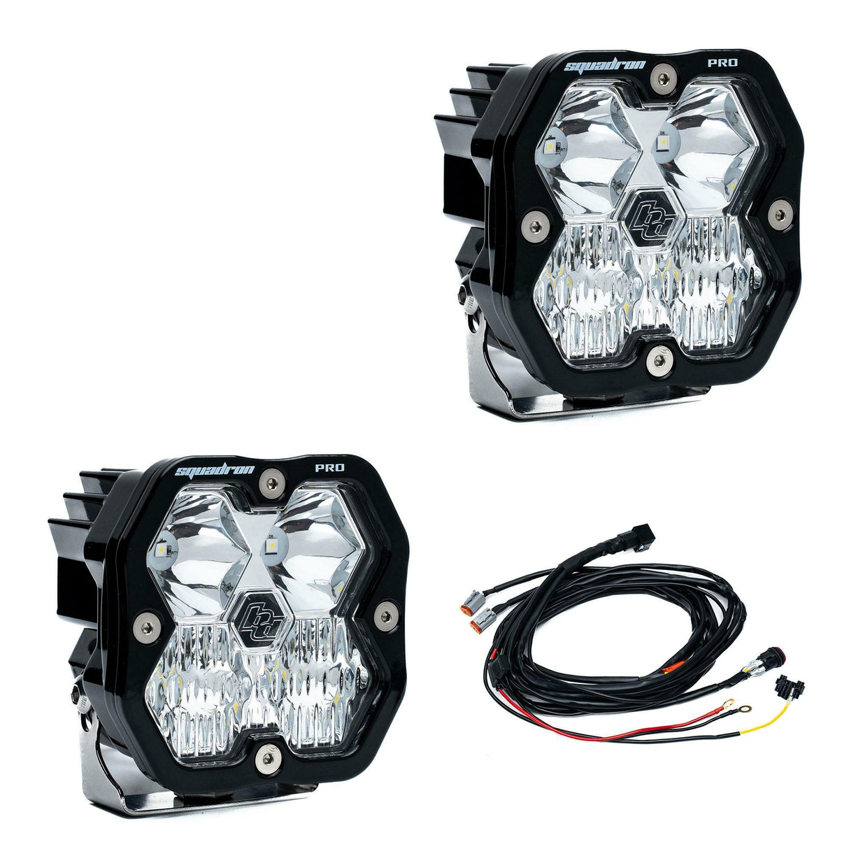 Baja Designs - 49-7803-2 Squadron 2.0 Pro Black LED Auxiliary Light Pod Pair