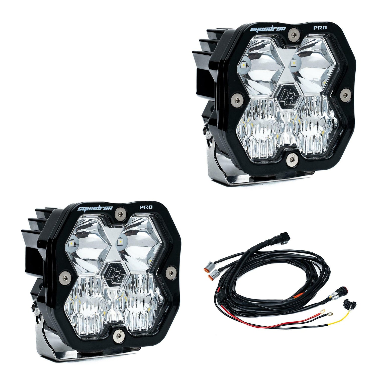 Baja Designs - 49-7803-2 Squadron 2.0 Pro Black LED Auxiliary Light Pod Pair