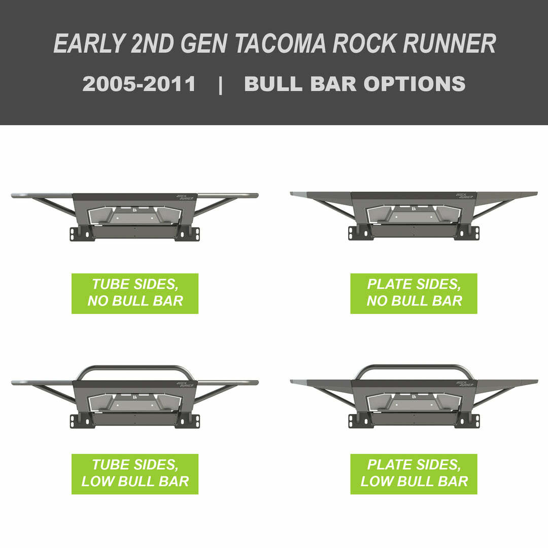 C4 Fabrication - Tacoma Rock Runner Front Bumper / 2nd Gen / 2005-2015 - 1200-3505-MH-T-W