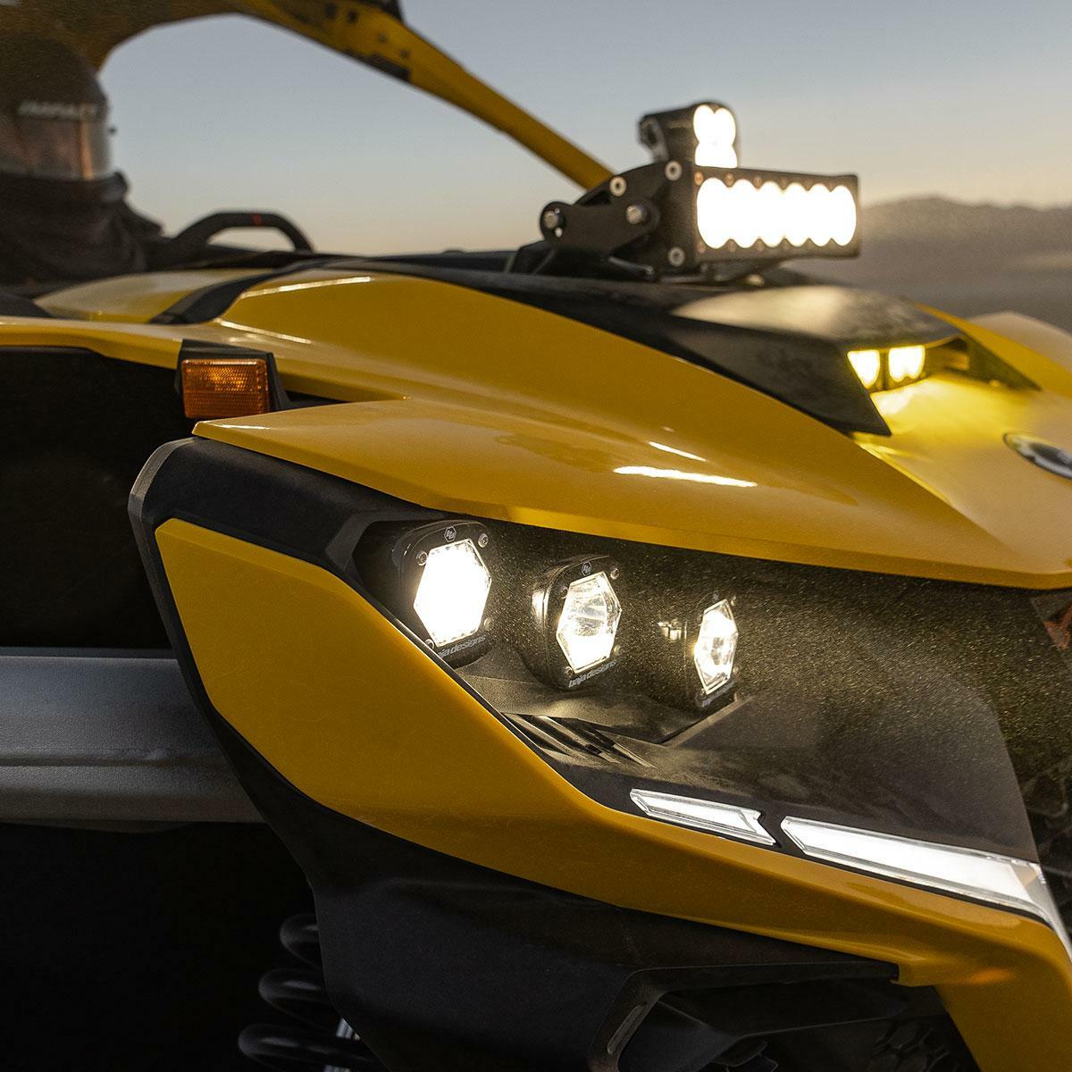 Baja Designs - Baja Designs 448186 Can-Am Maverick R Triple S1 Headlight Kit