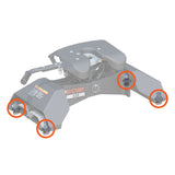 Curt - Replacement 5th Wheel Puck System Anchors for Ford (Fits 16017, 16020) - 19202