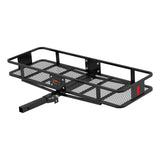 Curt - 60" x 20" Black Steel Basket Cargo Carrier (Folding 2" Shank, 500 lbs.) - 18151