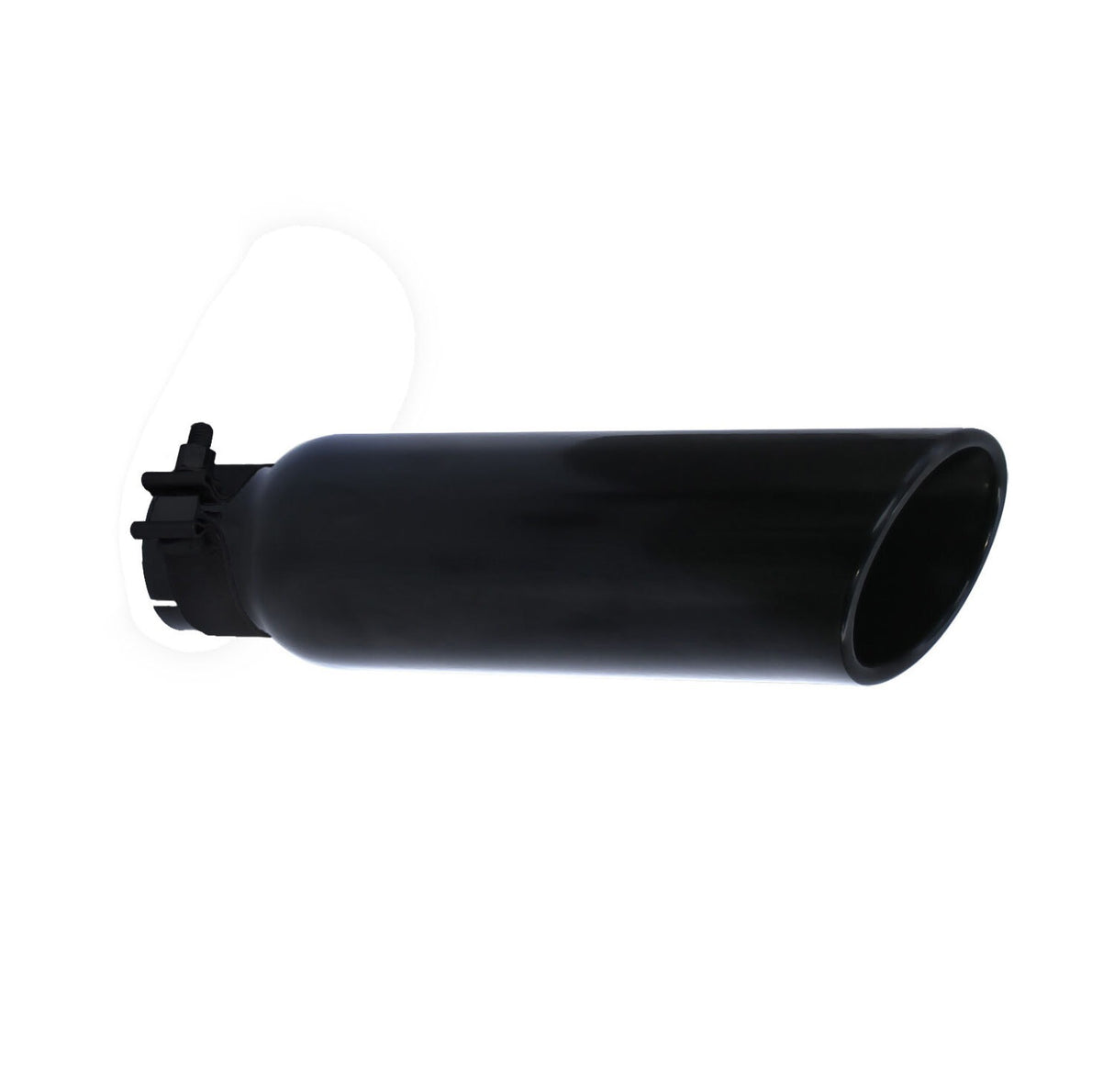 Go Rhino GRT35514B - Black Powder Coated Stainless Steel Exhaust Tip - Textured Black
