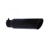 Go Rhino GRT35514B - Black Powder Coated Stainless Steel Exhaust Tip - Textured Black
