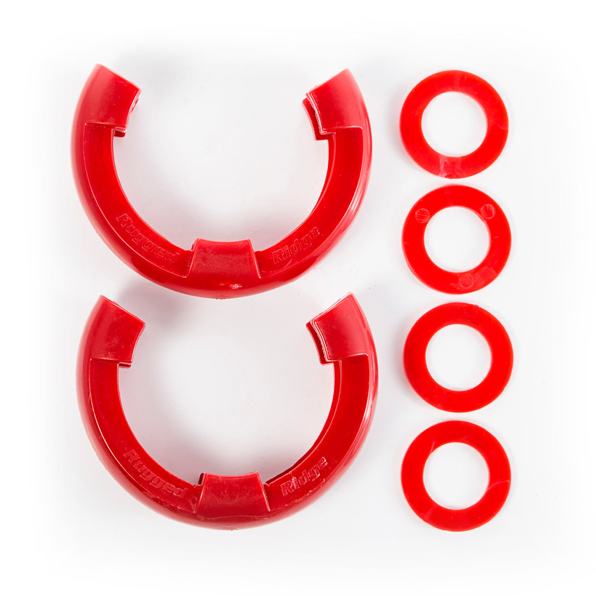 Rugged Ridge - Rugged Ridge 11235.31 D-Ring Shackle Isolator Kit, Red Pair, 3/4 inch - 11235.31